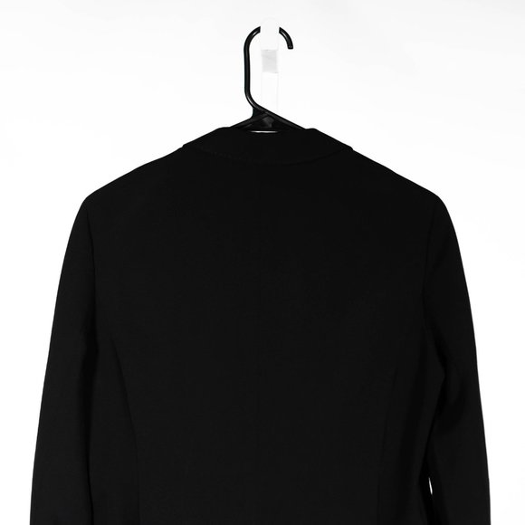 J. Crew Women's Blazer Black Wool Stretch One Button Work Career Suit Jacket 6 - Picture 9 of 10